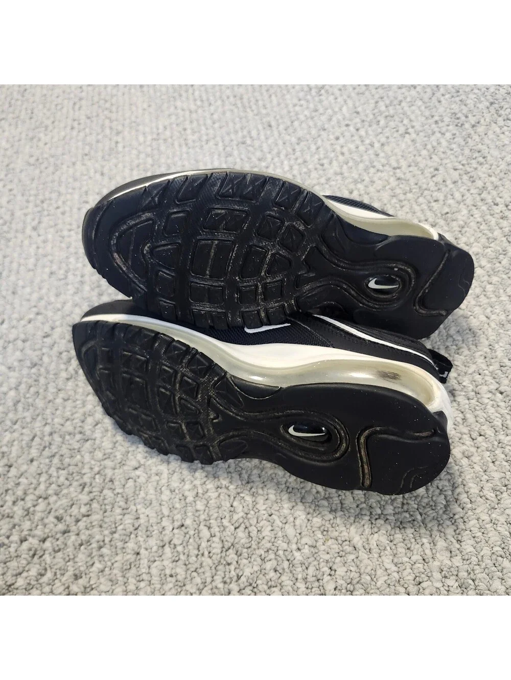 Nike Air Max 97 Youth Black and White Sneakers Size 5Y